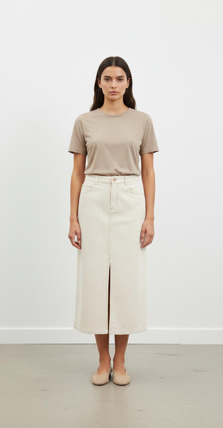 Jupe Longue Blanche - Taille S/36