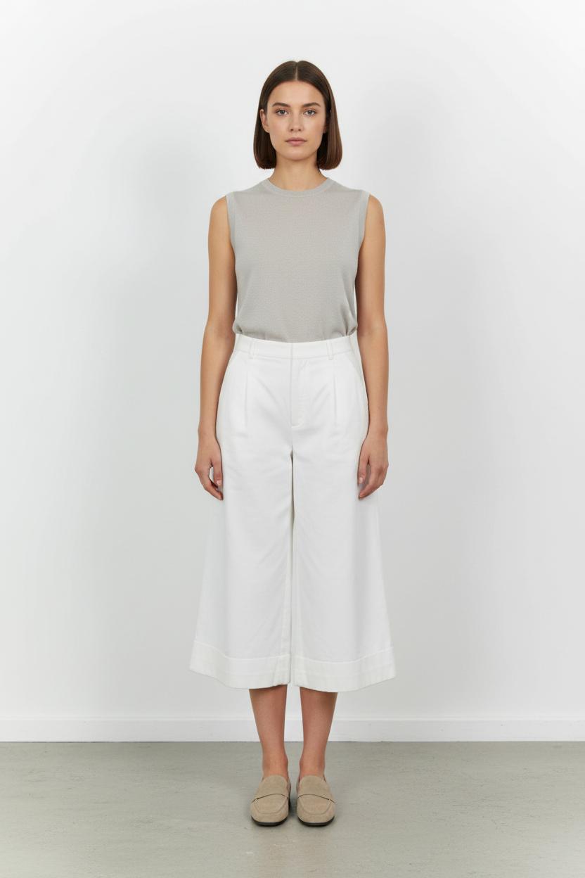 Pantalon Large Blanc - Taille M/38 de la marque Tara Jarmon | PARAD65049 - Vendu par Paradigme - Image 1