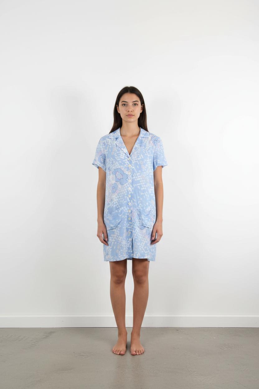 Robe Chemisier Bleue - Taille S/36