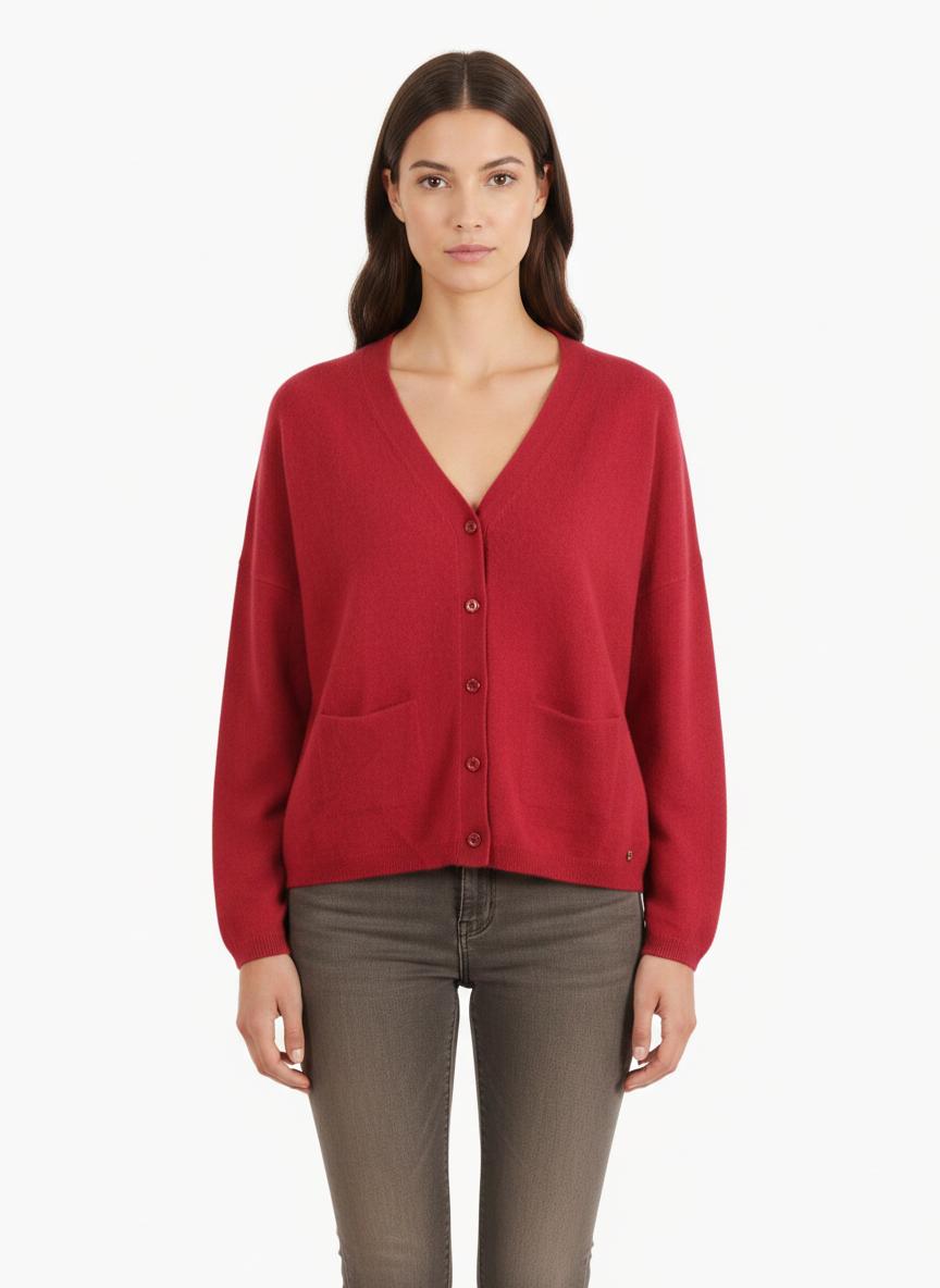 Cardigan Rouge - Taille S/36