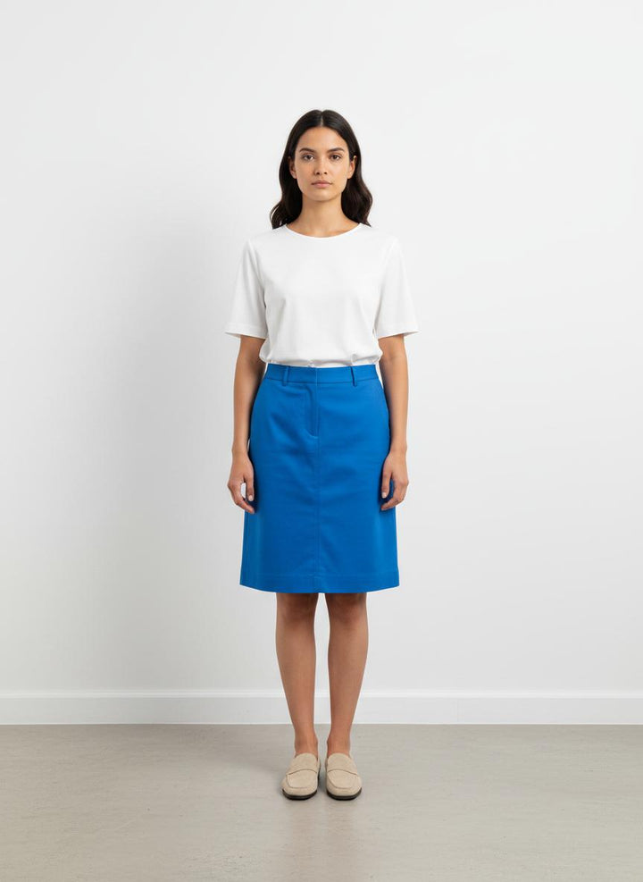 Jupe Droite Bleue - Taille M/38