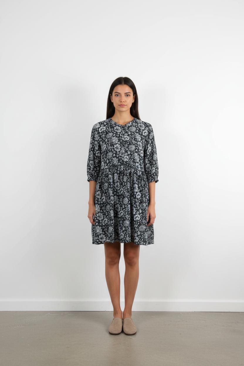 Robe Courte Bleu et Blanc - Taille L/40