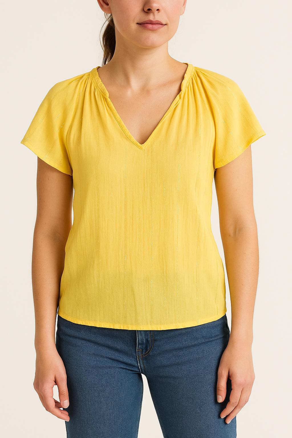 Blouse Jaune - Taille M/38 de la marque Karl Marc John | PARAD65091 - Vendu par Paradigme - Image 1