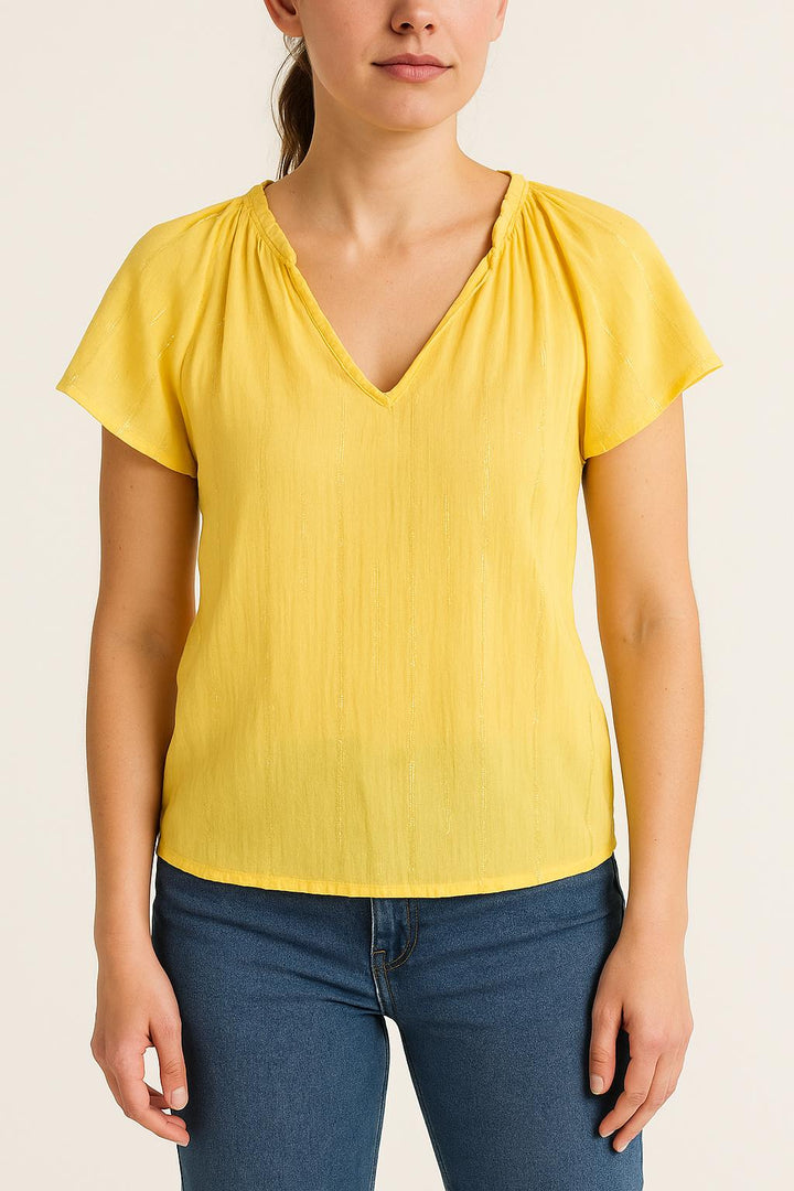 Blouse Jaune - Taille M/38 de la marque Karl Marc John | PARAD65091 - Vendu par Paradigme - Image 1