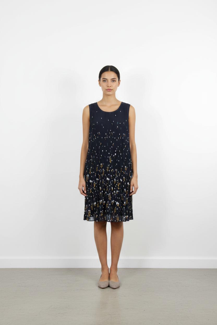 Robe Midi Bleu et Jaune - Taille M/38