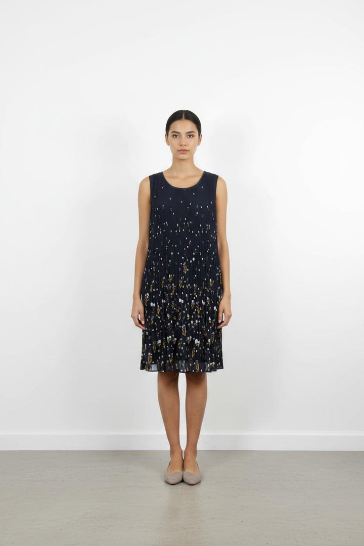 Robe Midi Bleu et Jaune - Taille M/38