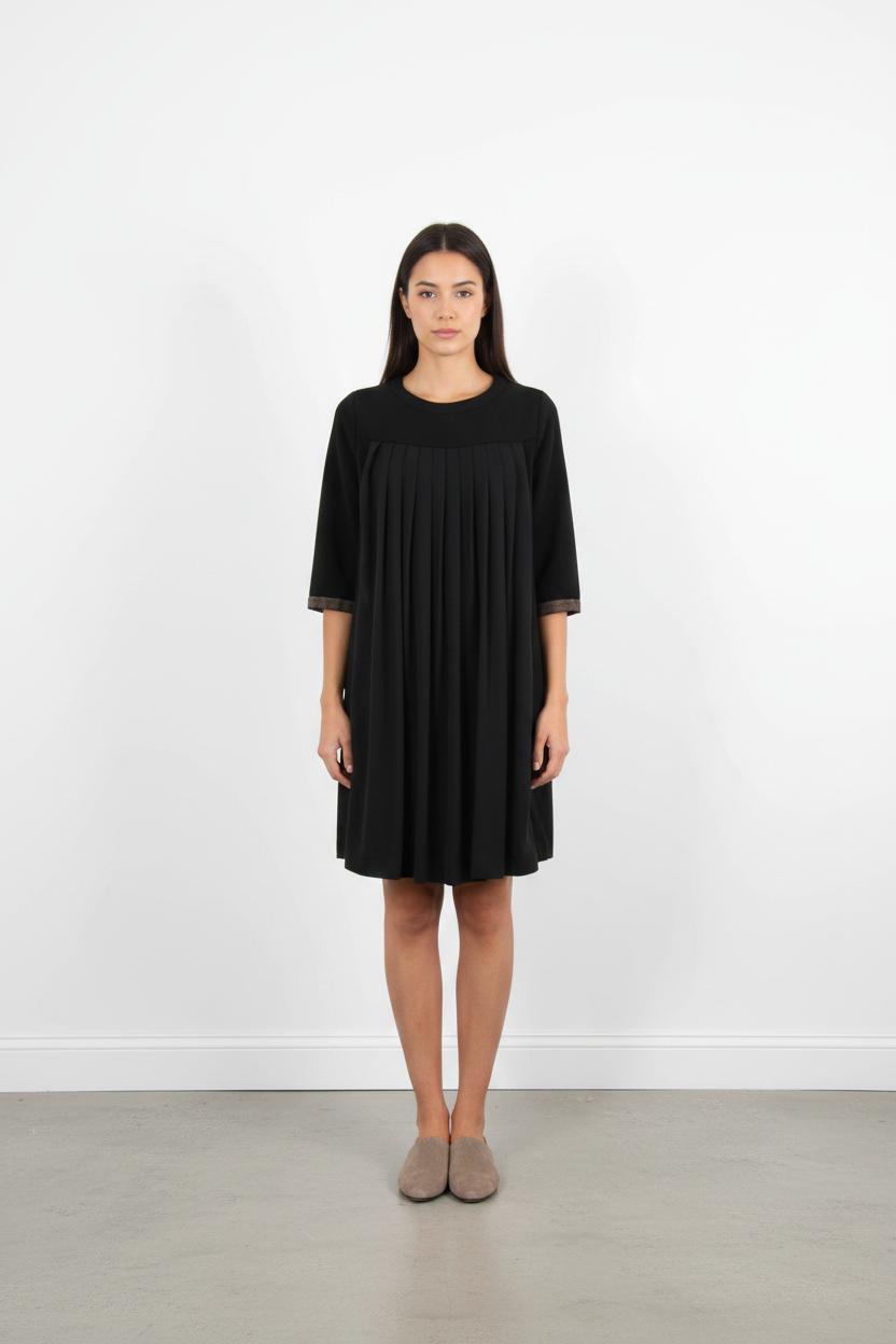 Robe Plissée Noire - Taille M/38