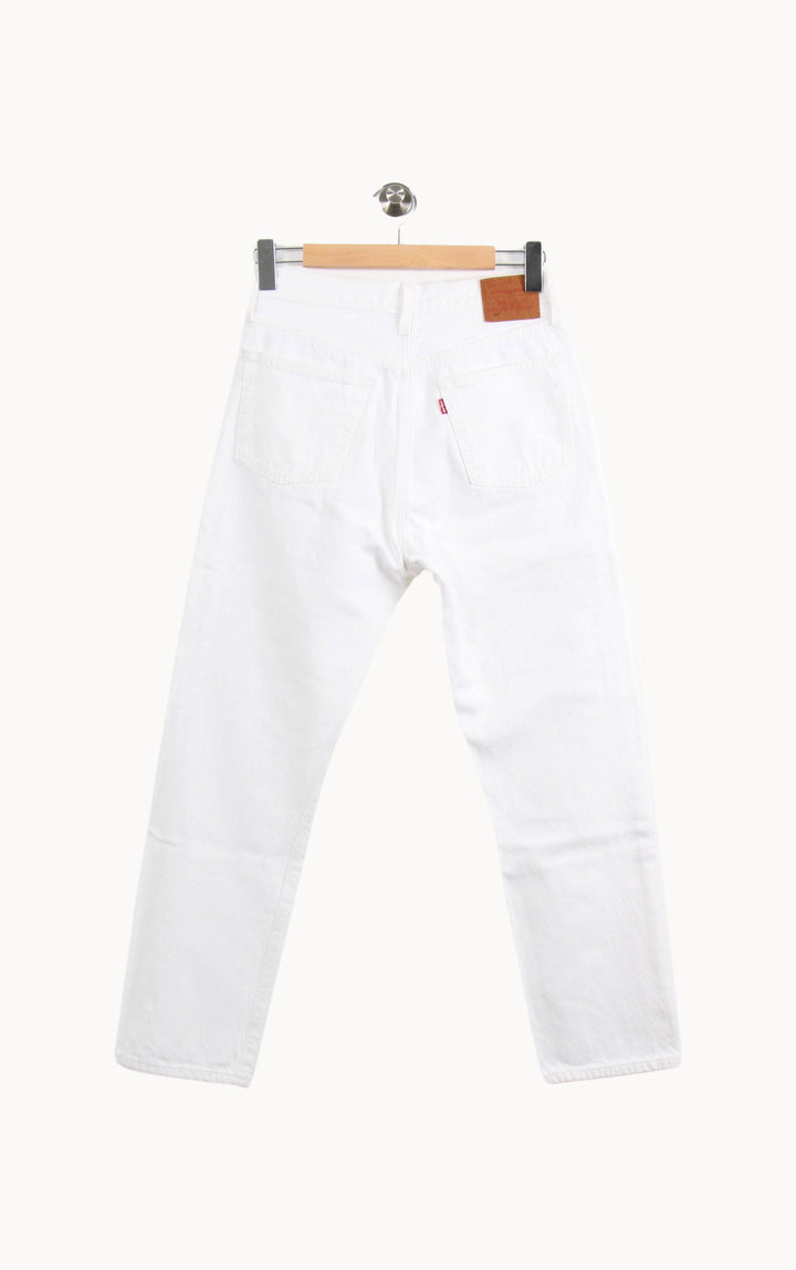 Jean Large Blanc - Taille M/38 de la marque Levi's | PARAD65133 - Vendu par Paradigme - Image 4