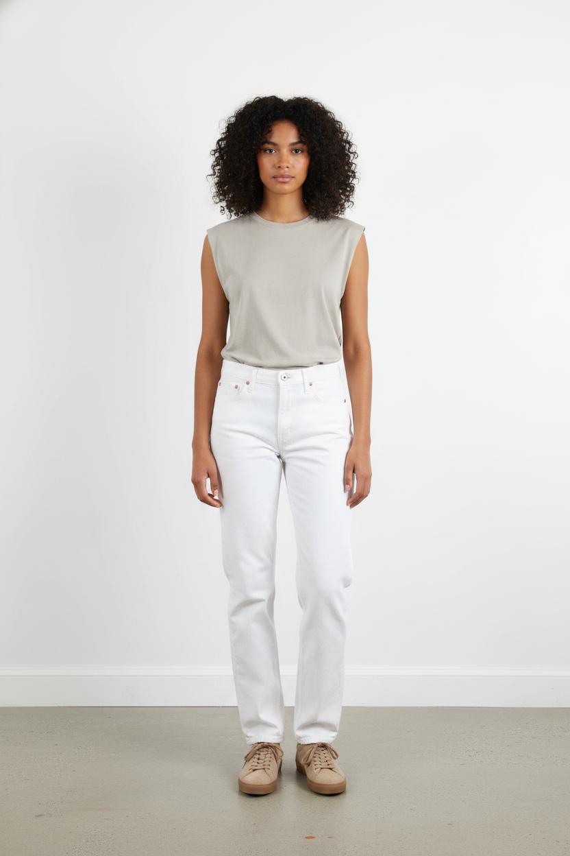 Jean Large Blanc - Taille M/38