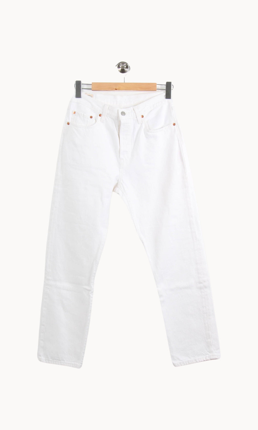 Jean Large Blanc - Taille M/38 de la marque Levi's | PARAD65133 - Vendu par Paradigme - Image 2