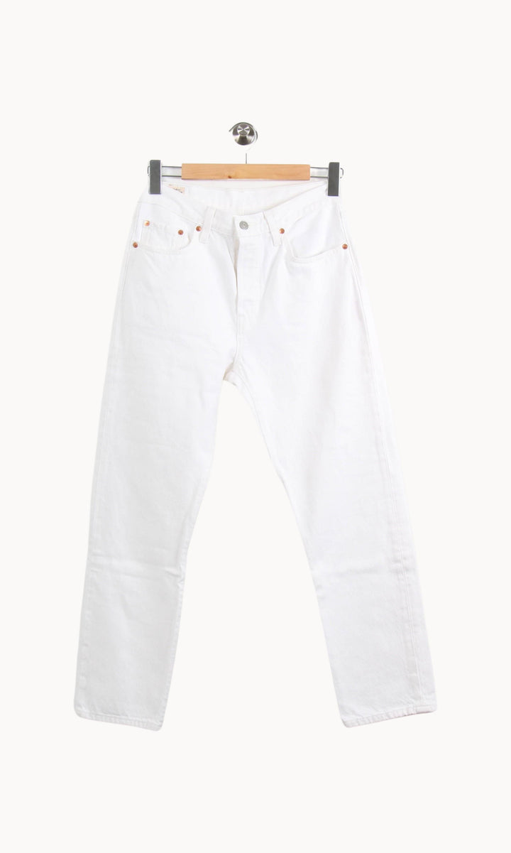 Jean Large Blanc - Taille M/38 de la marque Levi's | PARAD65133 - Vendu par Paradigme - Image 2