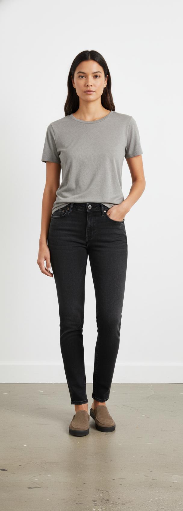 Jean Slim Gris - Taille XS/34