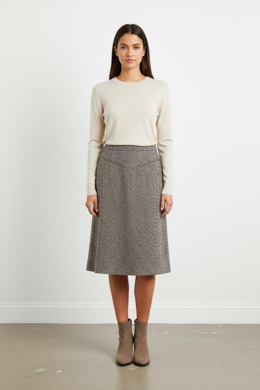 Jupe Midi Grise - Taille M/38