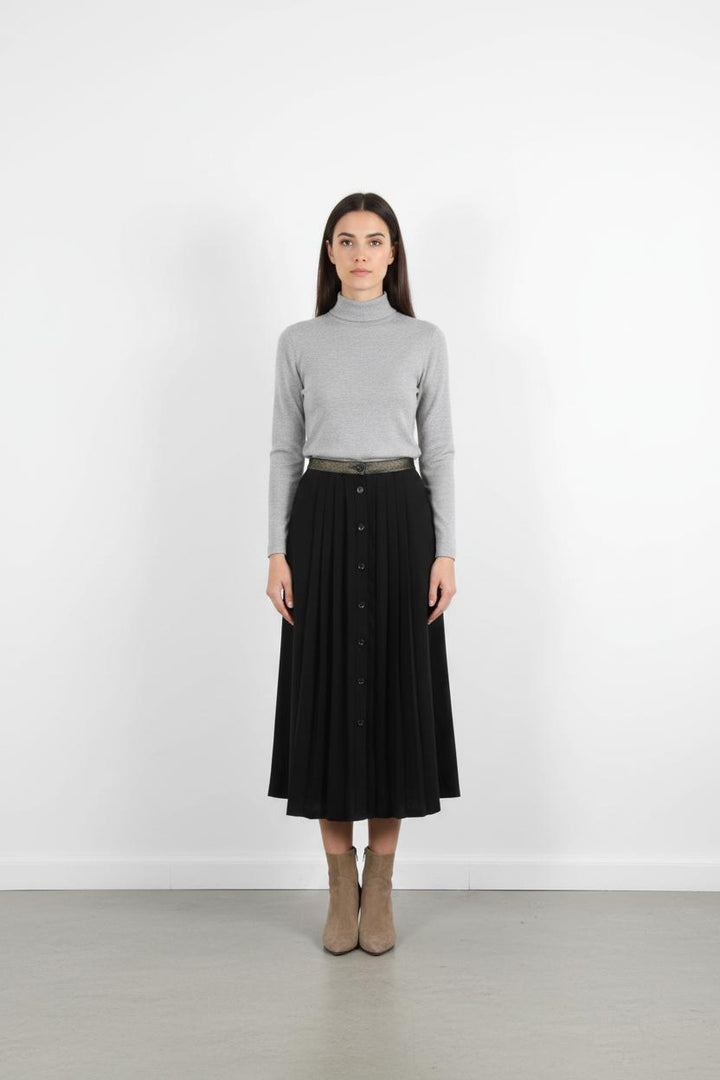 Jupe Plissée Noire - Taille M/38
