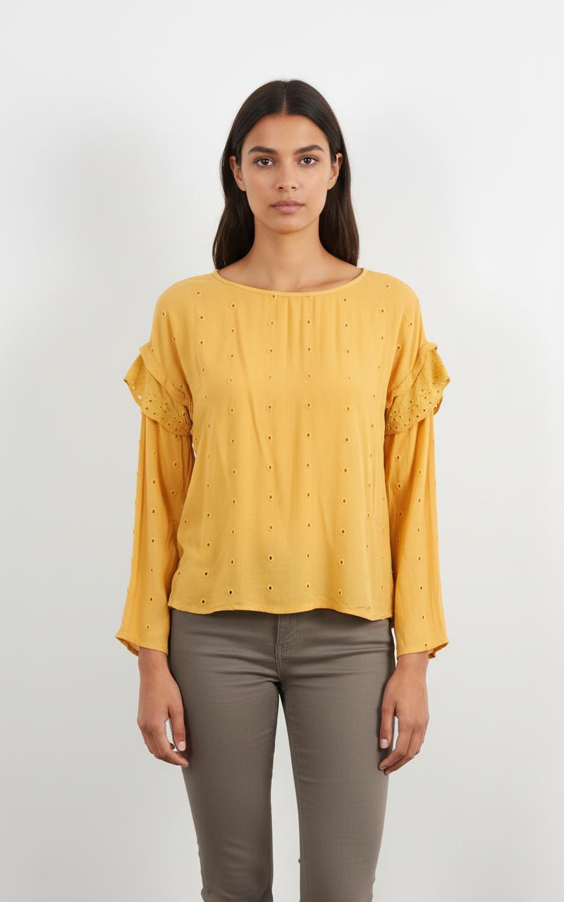 Blouse Orange - Taille S/36