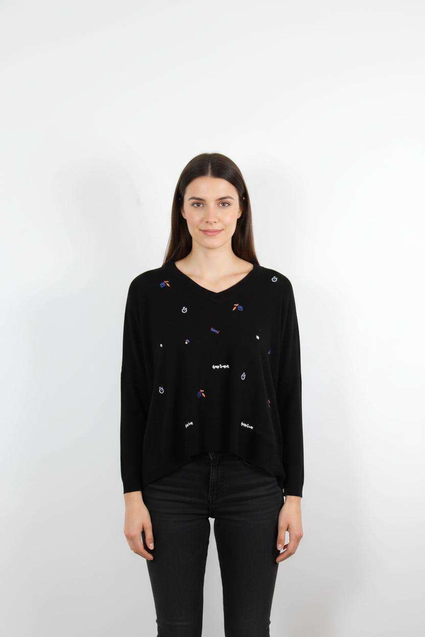Pull Noir - Taille S/36