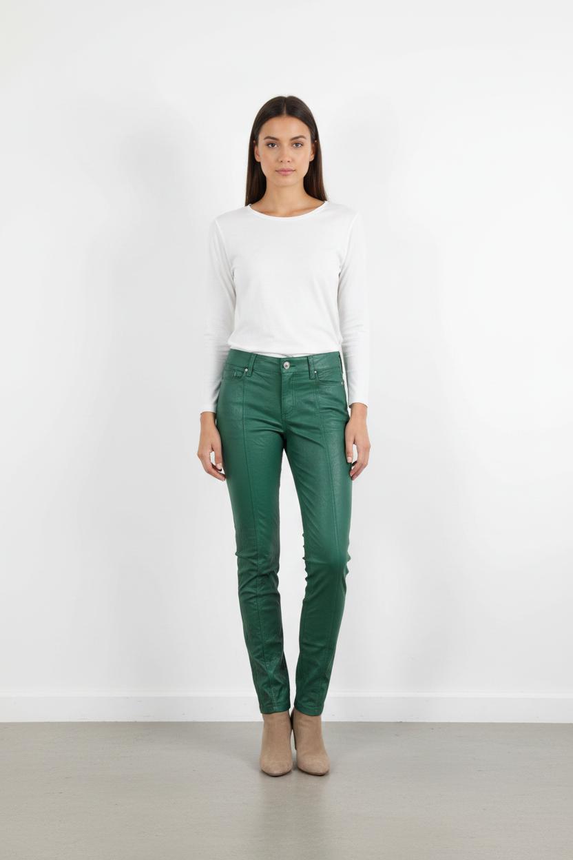 Pantalon Droit Vert - Taille XS/34
