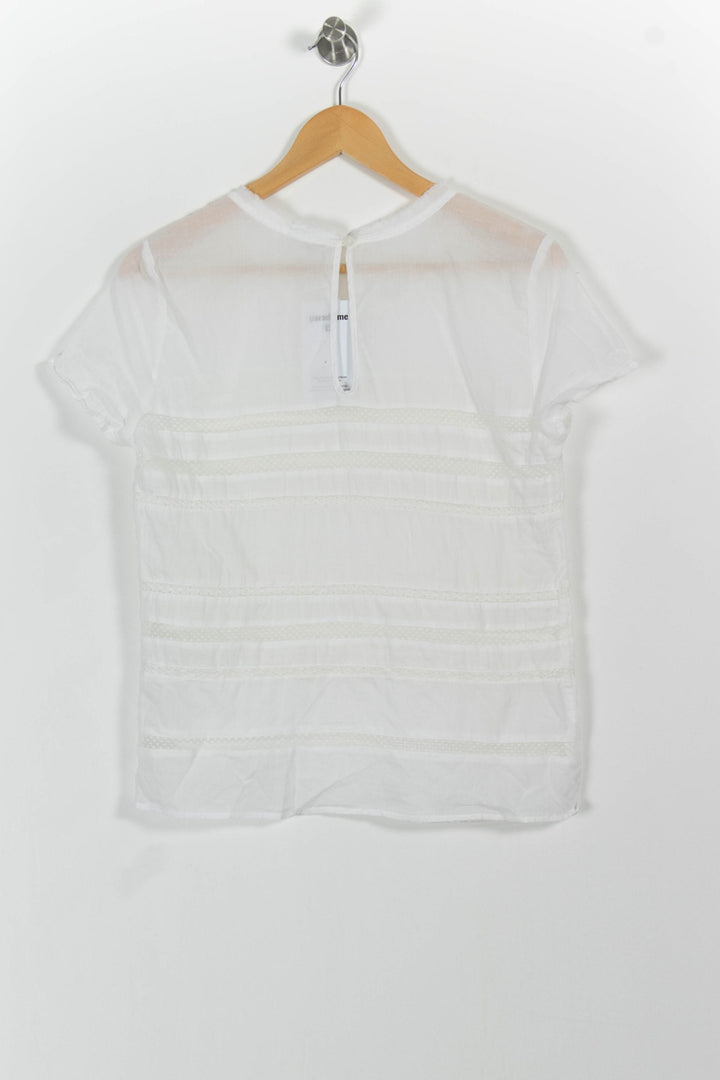Blouse Blanche - Taille M/38 de la marque IKKS | PARAD65250 - Vendu par Paradigme - Image 4