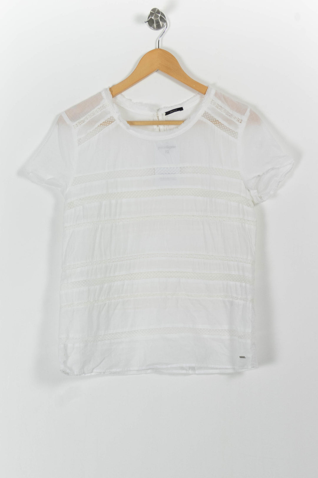 Blouse Blanche - Taille M/38 de la marque IKKS | PARAD65250 - Vendu par Paradigme - Image 2