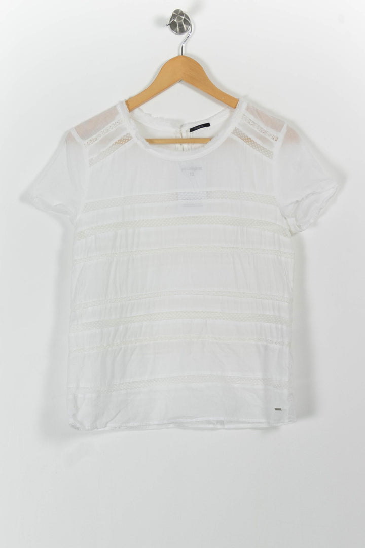 Blouse Blanche - Taille M/38 de la marque IKKS | PARAD65250 - Vendu par Paradigme - Image 2