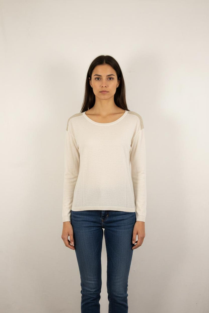 Pull Beige et Doré - Taille S/36