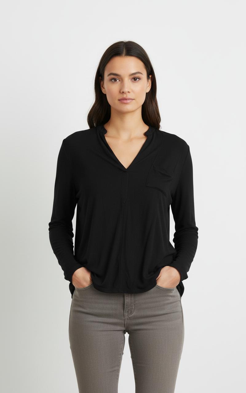 Blouse Noire - Taille S/36