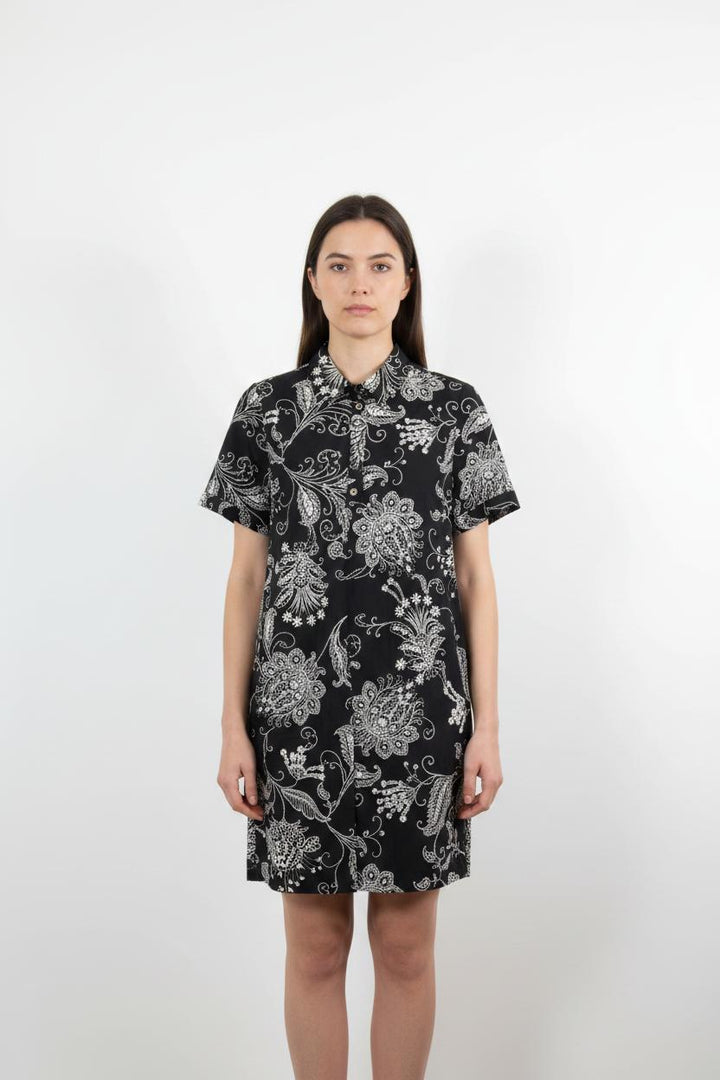 Robe Chemise Noire et Blanche - Taille M/38