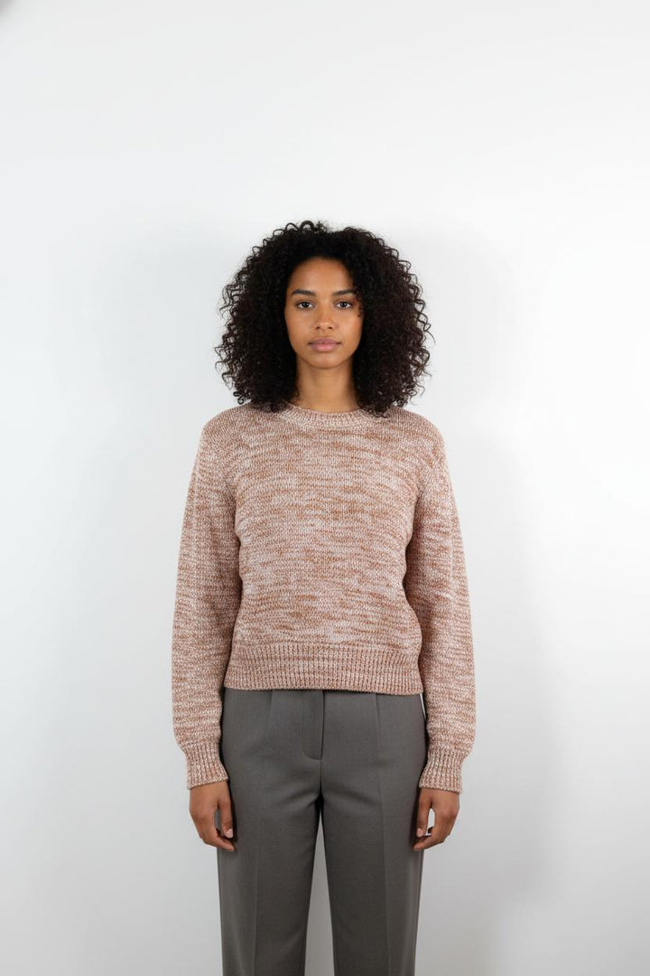 Pull Marron et Blanc - Taille L/40