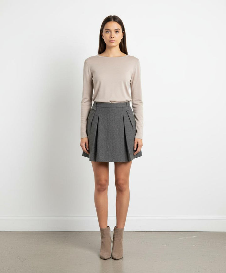 Jupe Courte Grise - Taille M/38