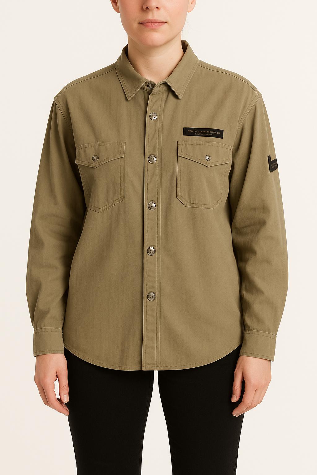 Surchemise Beige - Taille L/40 de la marque IKKS | PARAD65348 - Vendu par Paradigme - Image 1