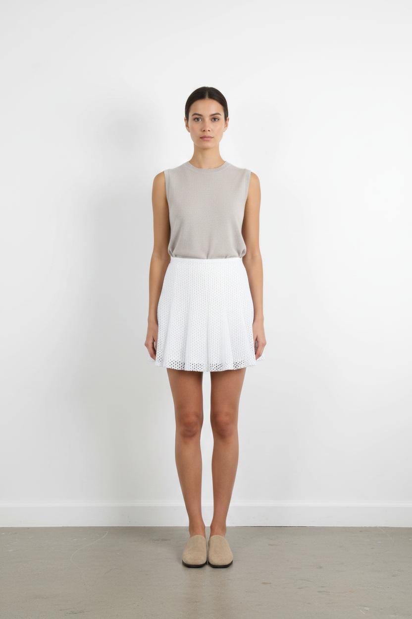 Jupe Plissée Blanche - Taille M/38