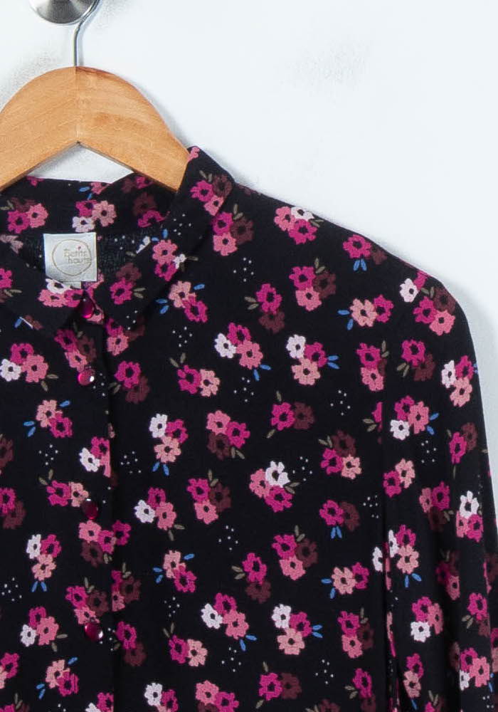 Robe Midi Noire et Rose - Taille S/36 de la marque Des petits hauts | PARAD65403 - Vendu par Paradigme - Image 3