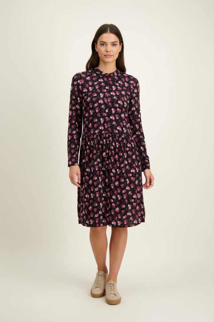 Robe Midi Noire et Rose - Taille S/36 de la marque Des petits hauts | PARAD65403 - Vendu par Paradigme - Image 1
