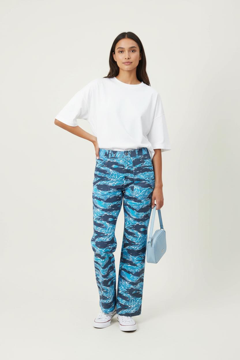 Pantalon Bleu et Noir - Taille M/38 de la marque Agnès b. | PARAD65406 - Vendu par Paradigme - Image 1