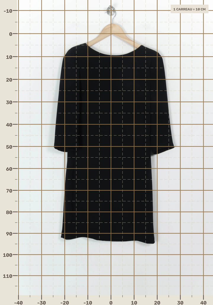 Robe Midi Noire - Taille M/38 de la marque Claudie Pierlot | PARAD65407 - Vendu par Paradigme - Image 4