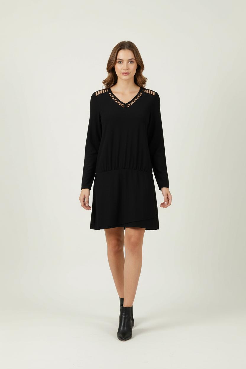 Robe Courte Noire - Taille S/36 de la marque Sud express | PARAD65412 - Vendu par Paradigme - Image 1