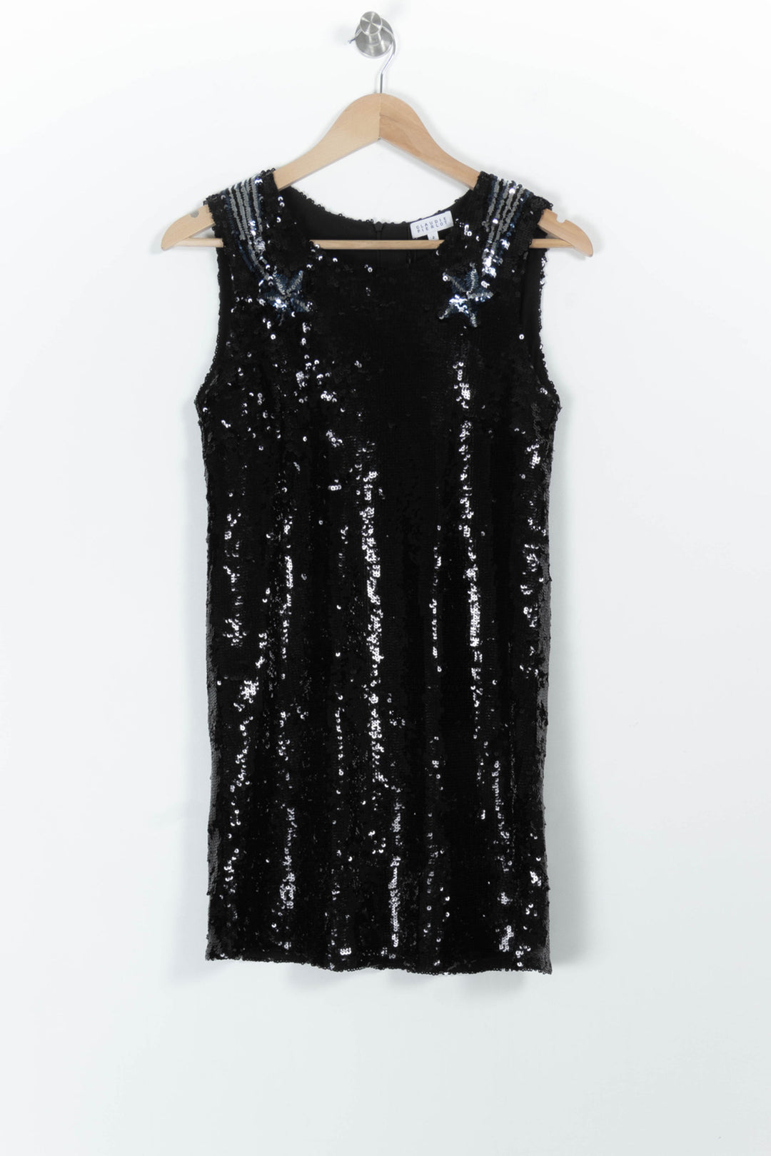 Robe Pailletée Noire - Taille M/38 de la marque Claudie Pierlot | PARAD65415 - Vendu par Paradigme - Image 2