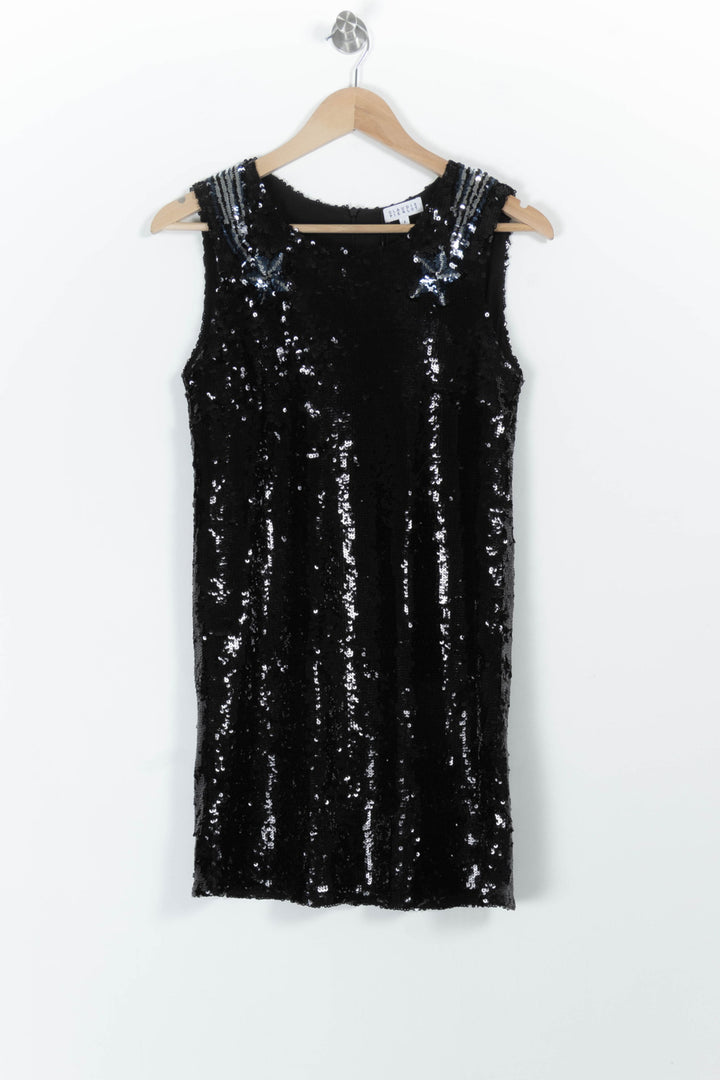 Robe Pailletée Noire - Taille M/38 de la marque Claudie Pierlot | PARAD65415 - Vendu par Paradigme - Image 2