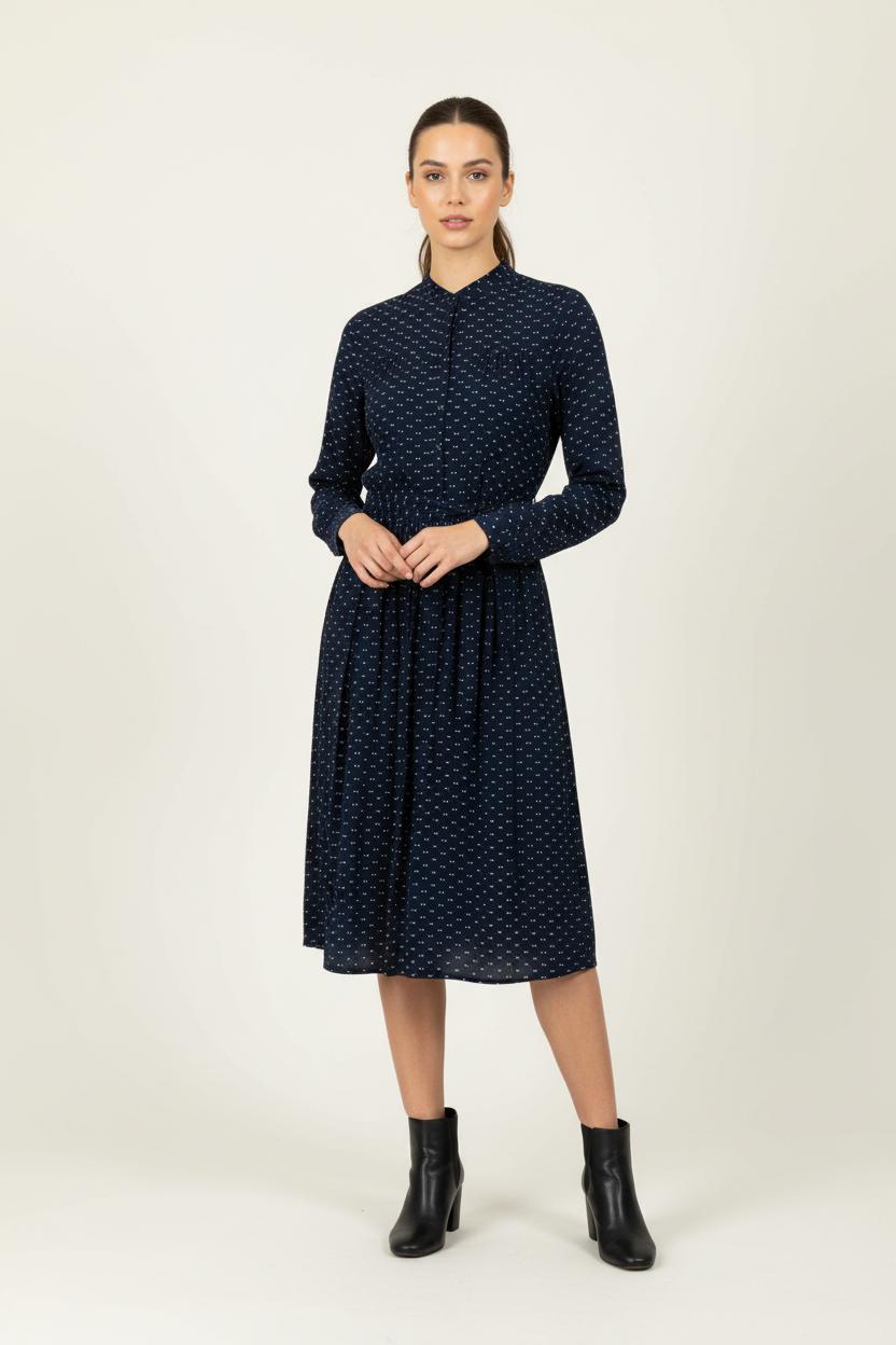 Robe Midi Bleue - Taille S/36 de la marque Ines de la Fressange Paris | PARAD65418 - Vendu par Paradigme - Image 1
