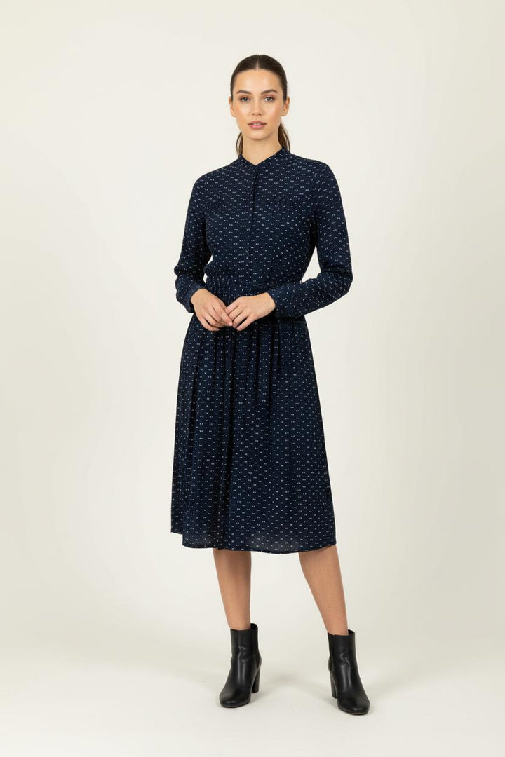 Robe Midi Bleue - Taille S/36 de la marque Ines de la Fressange Paris | PARAD65418 - Vendu par Paradigme - Image 1