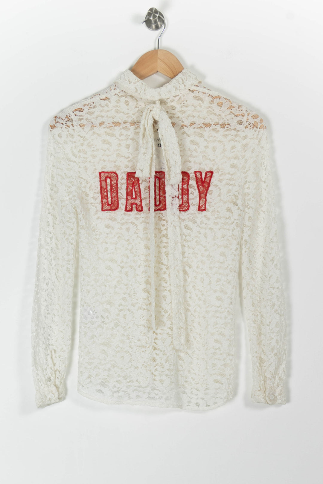 Chemise en Dentelle Blanche - Taille S/36 de la marque Claudie Pierlot | PARAD65421 - Vendu par Paradigme - Image 4