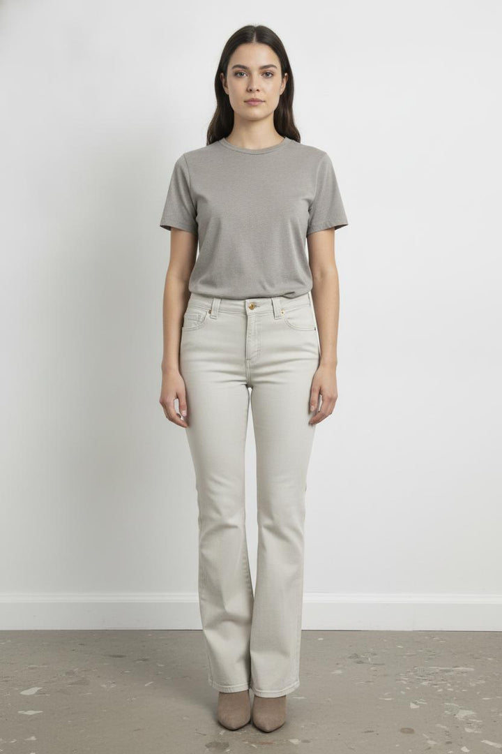 Jean Évasé Beige - Taille M/38 de la marque Lee | PARAD65429 - Vendu par Paradigme - Image 1