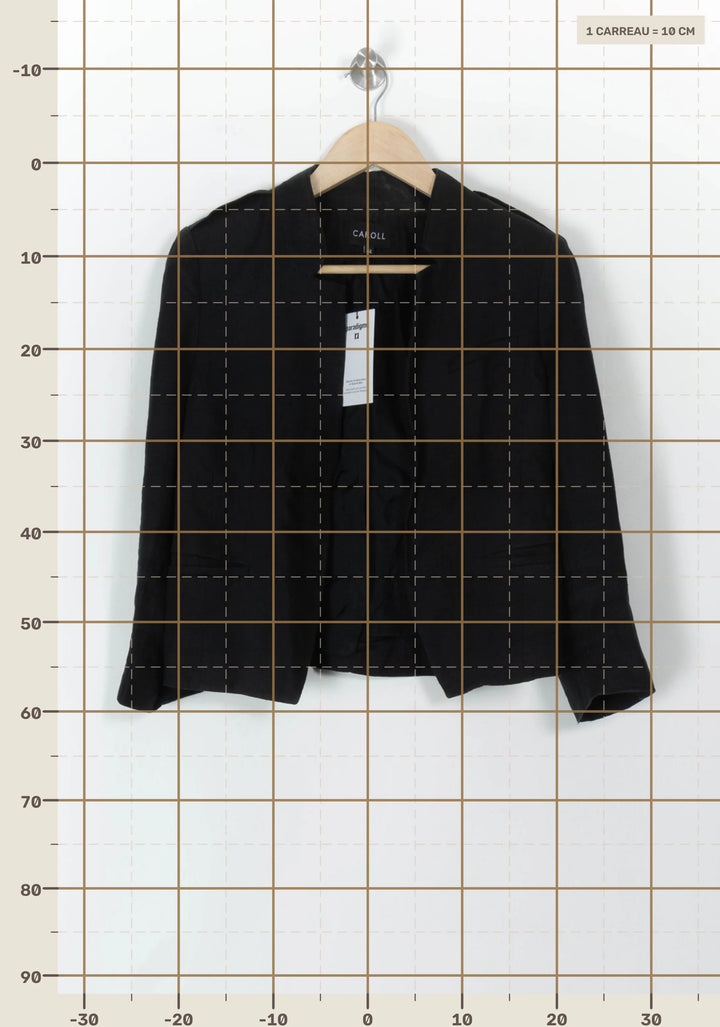 Blazer Noir - Taille XXL/44 de la marque Caroll | PARAD65431 - Vendu par Paradigme - Image 4