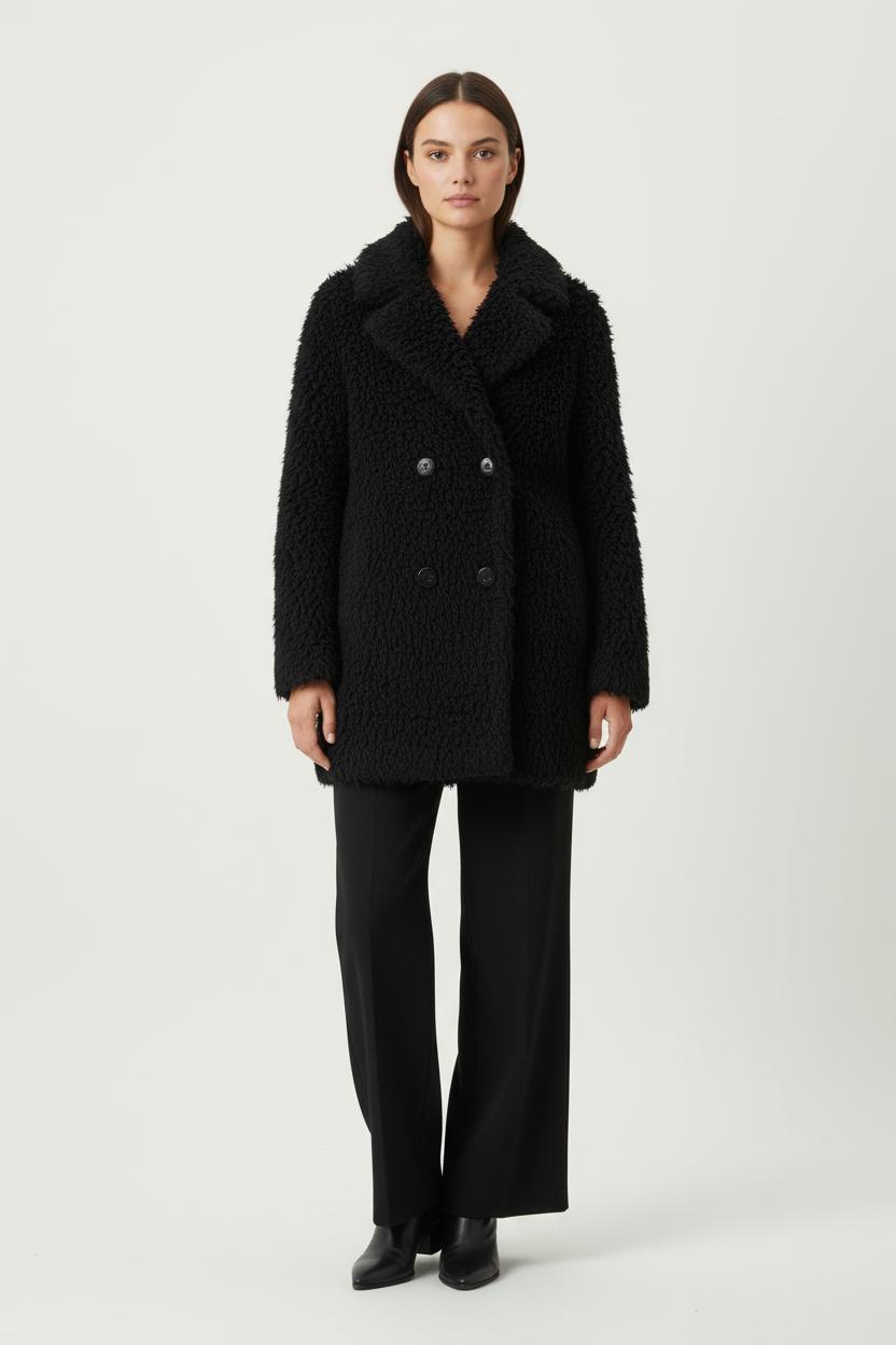 Manteau Noir - Taille M/38 de la marque Sandro | PARAD65432 - Vendu par Paradigme - Image 1