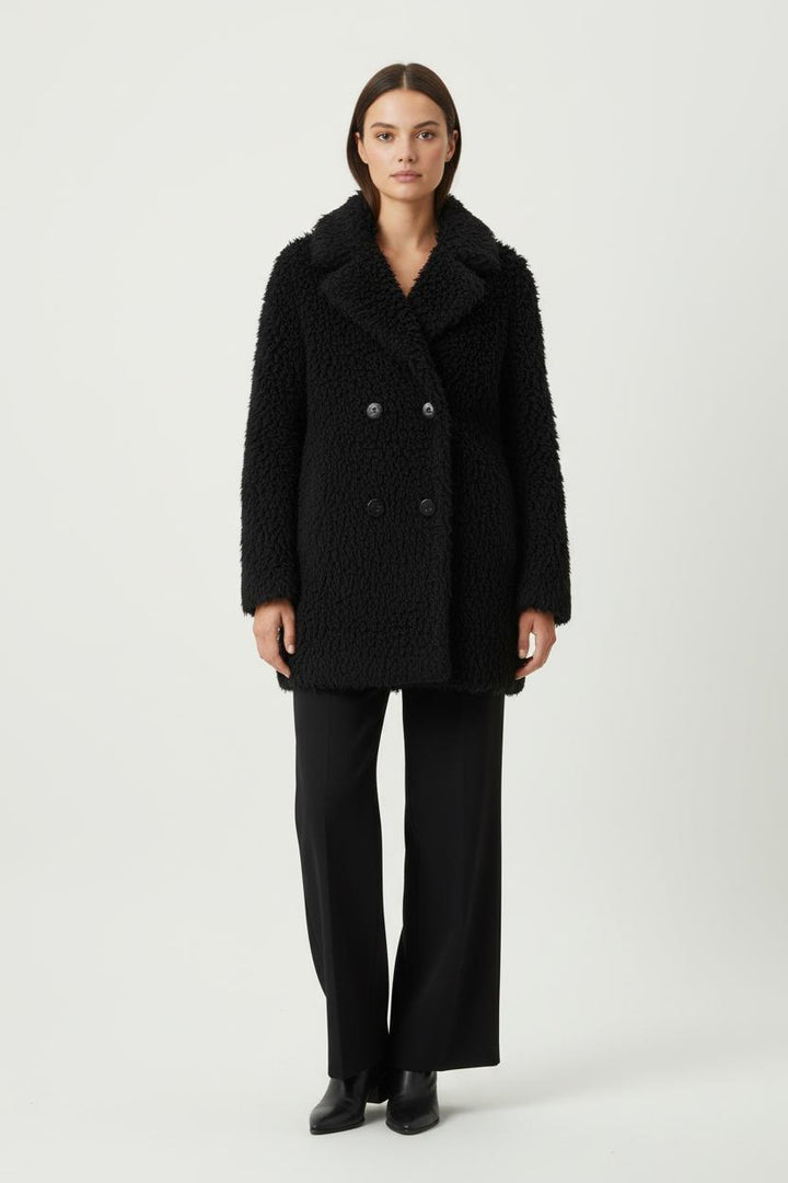 Manteau Noir - Taille M/38 de la marque Sandro | PARAD65432 - Vendu par Paradigme - Image 1