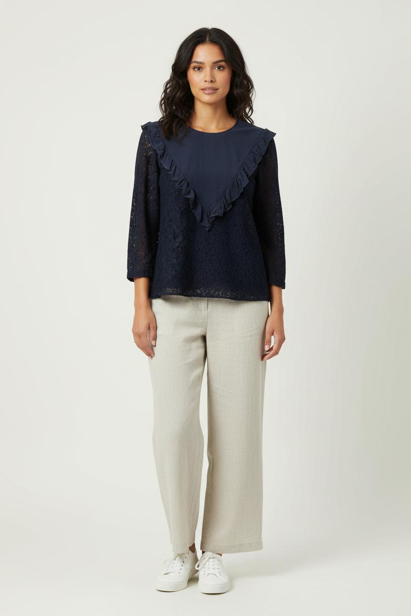 Blouse Bleue - Taille L/40 de la marque Claudie Pierlot | PARAD65433 - Vendu par Paradigme - Image 1