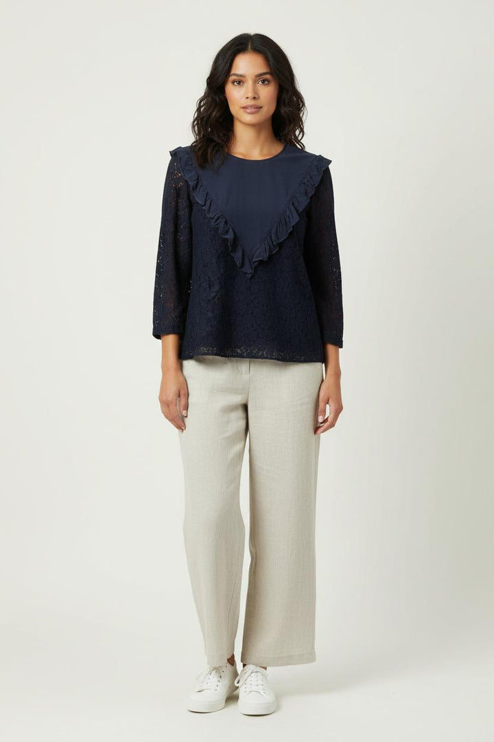 Blouse Bleue - Taille L/40 de la marque Claudie Pierlot | PARAD65433 - Vendu par Paradigme - Image 1