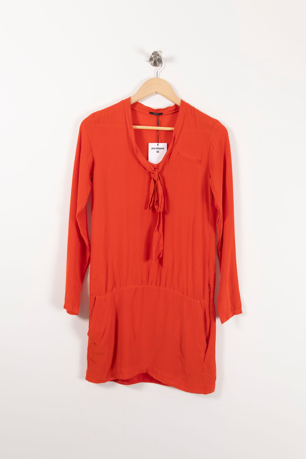 Robe Midi Orange - Taille XS/34 de la marque IKKS | PARAD65434 - Vendu par Paradigme - Image 2