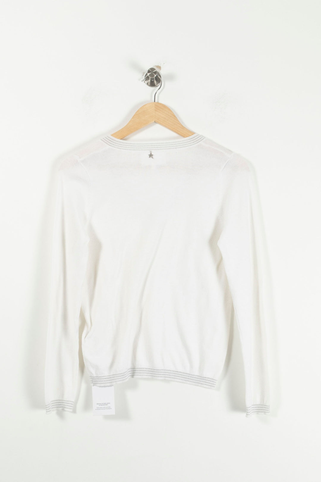Pull Blanc - Taille S/36 de la marque Sud express | PARAD65444 - Vendu par Paradigme - Image 4