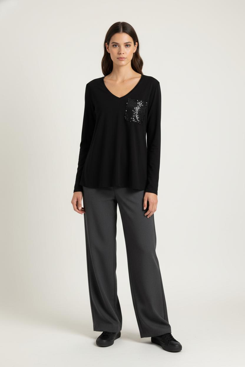 Blouse Noire - Taille S/36 de la marque Liu Jo | PARAD65450 - Vendu par Paradigme - Image 1